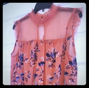 Sleeveless floral top